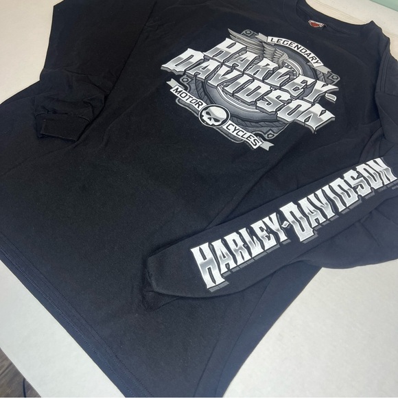 Harley Davison long sleeve t shirt size 2xl unisex longhorn Harley Texas. - Picture 7 of 9